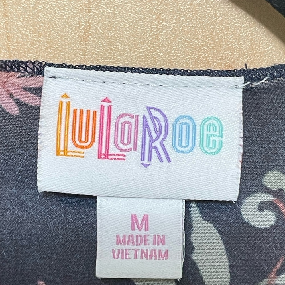 LuLaRoe Floral Sheer Robe - Lilac Purple and Blue - Picture 5 of 6